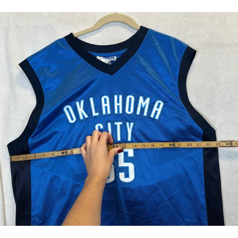 Adidas Kevin Durant Oklahoma City Thunder NBA Jersey Blue Mens Large 35 7794A